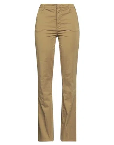 Manila Grace Woman Pants Military Green Size 4 Cotton, Elastane