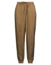 Manila Grace Woman Pants Military Green Size 10 Viscose In Green