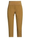 Manila Grace Woman Pants Mustard Size 4 Cotton, Elastane In Yellow