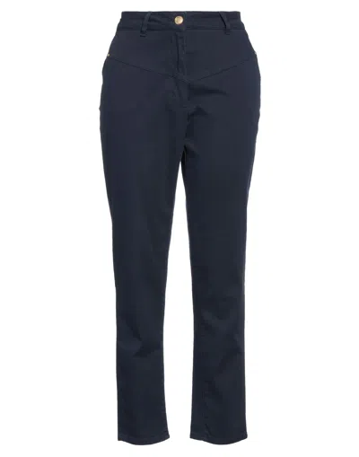 Manila Grace Pants In Navy Blue