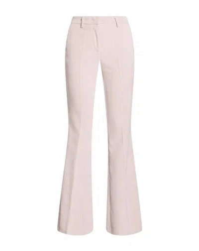 Manila Grace Woman Pants Off White Size 8 Polyester, Polyamide, Elastane In Pink