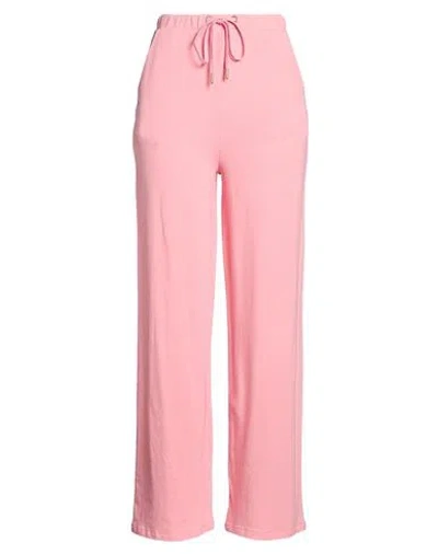 Manila Grace Woman Pants Pink Size M Cotton, Elastane
