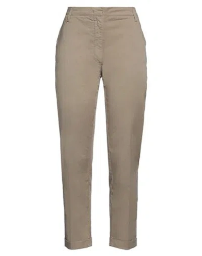 Manila Grace Woman Pants Sage Green Size 2 Cotton, Elastane