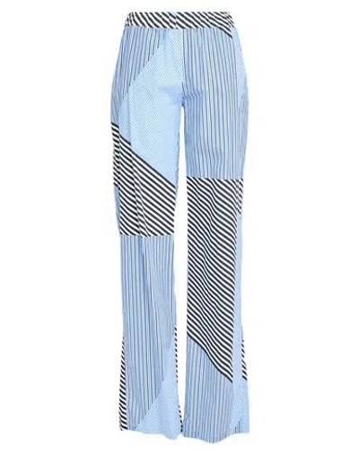 Manila Grace Woman Pants Sky Blue Size 4 Cotton