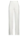 Manila Grace Woman Pants White Size 4 Cotton, Nylon, Elastane In White