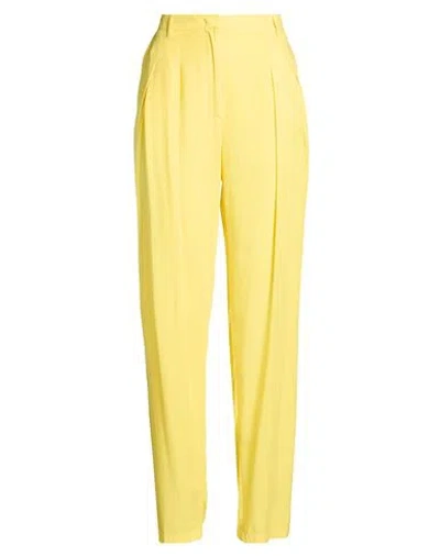 Manila Grace Woman Pants Yellow Size 10 Viscose
