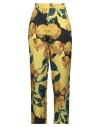 Manila Grace Woman Pants Yellow Size 4 Viscose In Yellow