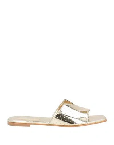Manila Grace Woman Sandals Gold Size 7 Synthetic Material