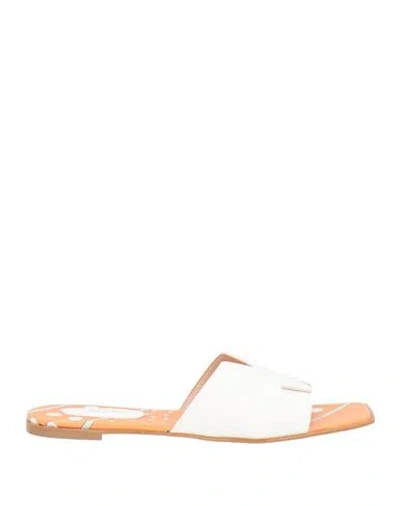 Manila Grace Woman Sandals Ivory Size 8 Synthetic Material In White