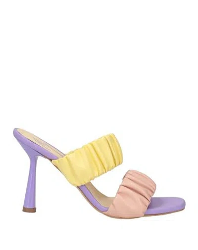 Manila Grace Woman Sandals Pink Size 8 Textile Fibers