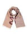 Manila Grace Woman Scarf Beige Size - Viscose, Acrylic, Wool