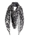Manila Grace Woman Scarf Black Size - Cotton, Silk