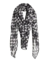Manila Grace Woman Scarf Black Size - Cotton, Silk