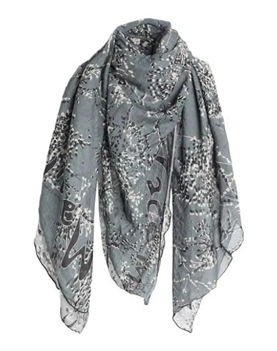 Manila Grace Woman Scarf Grey Size - Cotton, Silk