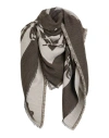 Manila Grace Woman Scarf Khaki Size - Acrylic, Modal, Wool, Viscose, Alpaca Wool In Sand
