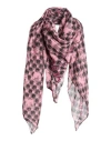 Manila Grace Woman Scarf Pink Size - Cotton, Silk