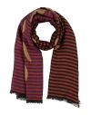 Manila Grace Woman Scarf Rust Size - Viscose, Acrylic, Wool