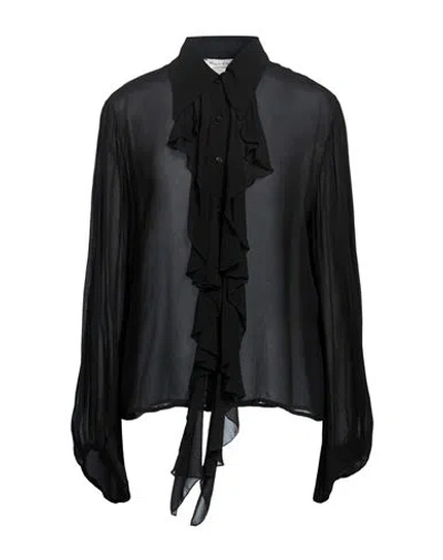 Manila Grace Woman Shirt Black Size 4 Viscose In Multi
