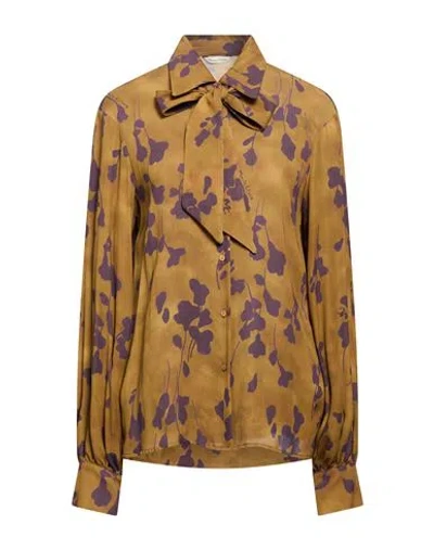Manila Grace Woman Shirt Khaki Size 4 Viscose In Sand