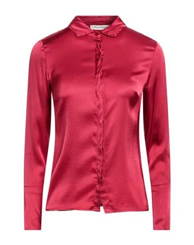 Manila Grace Woman Shirt Red Size 10 Viscose, Elastane