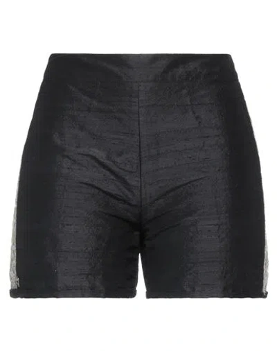 Manila Grace Woman Shorts & Bermuda Shorts Charcoal Size 6 Silk In Grey