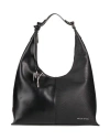 Manila Grace Woman Shoulder Bag Black Size - Soft Leather