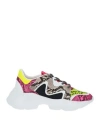 Manila Grace Woman Sneakers Fuchsia Size 7 Textile Fibers In Pink
