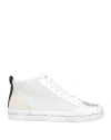 Manila Grace Woman Sneakers White Size 7 Leather, Textile Fibers In White