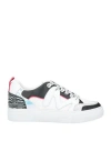 Manila Grace Woman Sneakers White Size 7 Leather, Textile Fibers In White