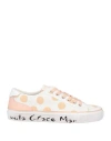 Manila Grace Woman Sneakers White Size 7 Textile Fibers, Soft Leather
