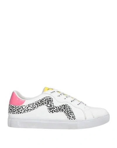 Manila Grace Woman Sneakers White Size 8 Leather, Synthetic Material