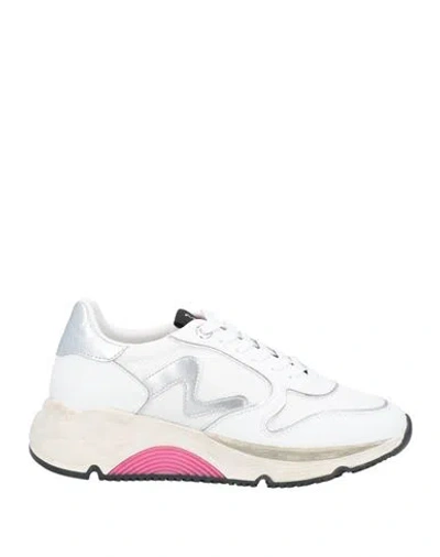 Manila Grace Woman Sneakers White Size 6 Textile Fibers
