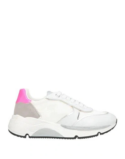 Manila Grace Woman Sneakers White Size 9 Textile Fibers, Rubber