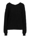 Manila Grace Woman Sweater Black Size L Acrylic, Mohair Wool, Polyamide, Wool