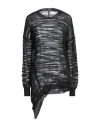 Manila Grace Woman Sweater Black Size S Linen, Polyester In Black