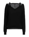 Manila Grace Woman Sweater Black Size M Cotton In Black