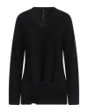 Manila Grace Woman Sweater Black Size M Polyamide, Wool, Viscose, Cashmere