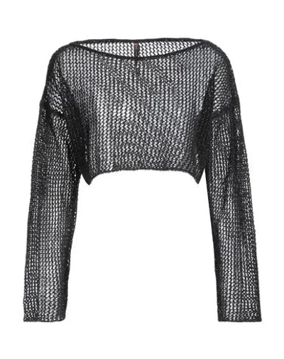 Manila Grace Woman Sweater Black Size M Polyester, Cotton, Polyamide