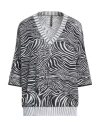Manila Grace Woman Sweater Black Size S Cotton In Black