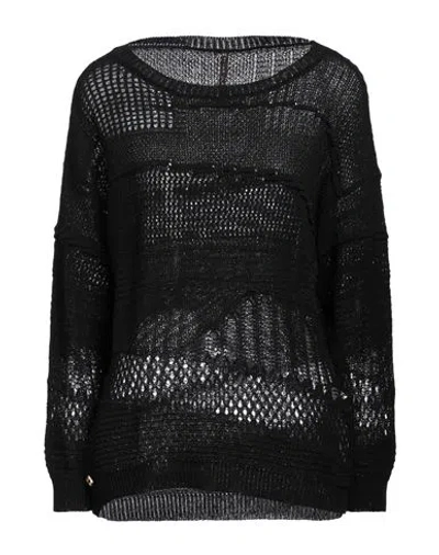 Manila Grace Woman Sweater Black Size S Cotton, Polyester