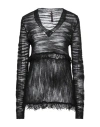 Manila Grace Woman Sweater Black Size S Linen, Polyester