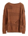 Manila Grace Woman Sweater Brown Size M Cotton, Polyester In Brown