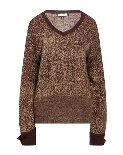 Manila Grace Woman Sweater Brown Size Xs Acrylic, Polyamide, Mohair Wool