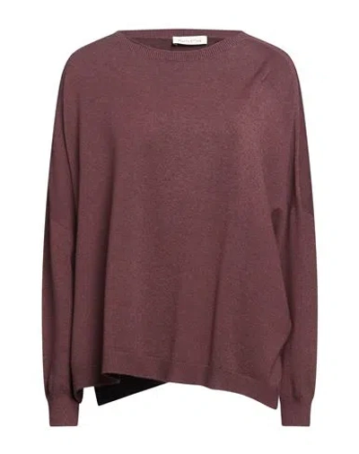 Manila Grace Woman Sweater Chocolate Brown Size M Viscose, Polyester, Polyamide