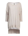 Manila Grace Woman Sweater Dove Grey Size S Cotton In Grey