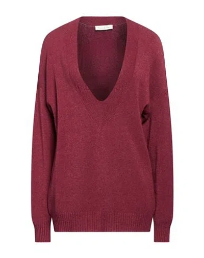 Manila Grace Woman Sweater Garnet Size M Viscose, Polyester, Polyamide In Red