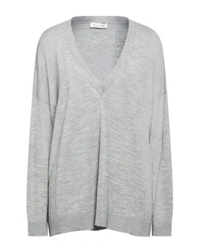 Manila Grace Woman Sweater Grey Size L Acrylic, Wool, Viscose In Gray