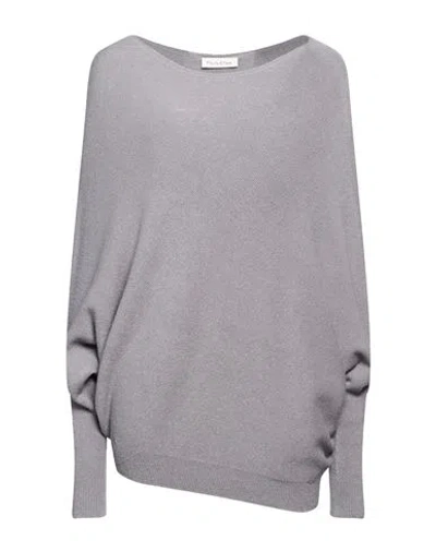 Manila Grace Woman Sweater Grey Size M Viscose, Polyester, Polyamide In Gray