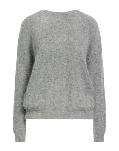 Manila Grace Woman Sweater Grey Size Xl Mohair Wool, Alpaca Wool, Polyamide