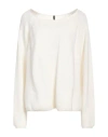 Manila Grace Woman Sweater Ivory Size L Polyamide, Wool, Viscose, Cashmere In White
